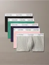 Calvin Klein Men's Icon Cotton Stretch 5-pack Trunk In Gray