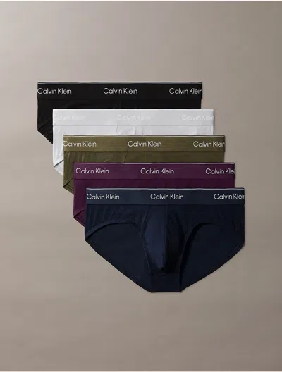 Calvin Klein Men's Icon Cotton Stretch 5-pack Hip Brief In Multi