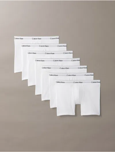 Calvin Klein Men's Icon Cotton Stretch 7-pack Boxer Brief In White