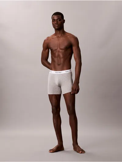 Calvin Klein Men's Icon Cotton Stretch Boxer Brief In Neutral
