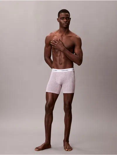 Calvin Klein Men's Icon Cotton Stretch Holiday Boxer Brief In Pink