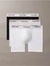 Calvin Klein Men's Icon Cotton Stretch Metallic 3-pack Boxer Brief In White