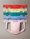 Calvin Klein Men's Icon Cotton Stretch Pride 5-pack Jock Strap In Multi