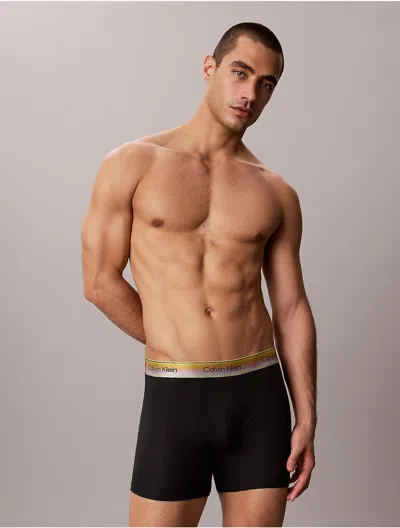 Calvin Klein Men's Icon Cotton Stretch Pride Boxer Brief In Black