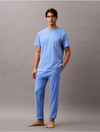 Calvin Klein Men's Icon Cotton Stretch Sleep Joggers In Glacier
