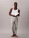 Calvin Klein Men's Icon Cotton Stretch Sleep Joggers In White