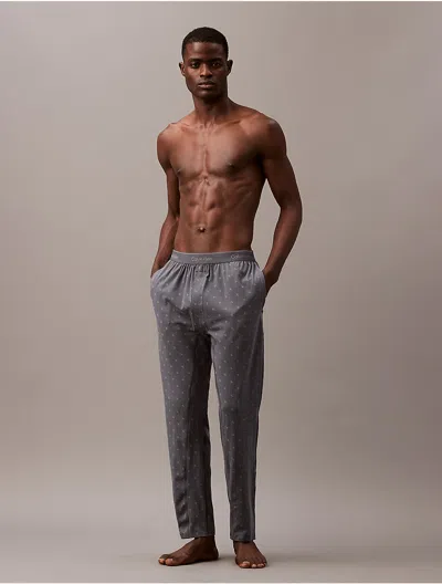 Calvin Klein Men's Icon Cotton Stretch Sleep Pants In Gray