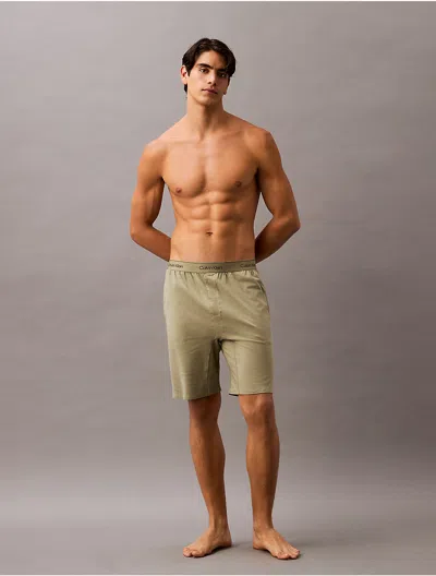 Calvin Klein Men's Icon Cotton Stretch Sleep Shorts In Gray