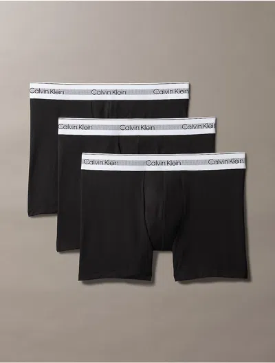 CALVIN KLEIN MEN'S ICON MODAL MESH 3-PACK BOXER BRIEF