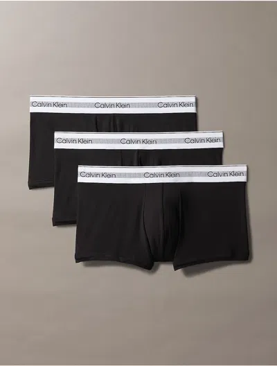 CALVIN KLEIN MEN'S ICON MODAL MESH 3-PACK LOW RISE TRUNK