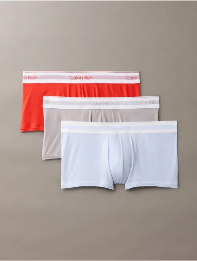 Calvin Klein Men's Icon Modal Mesh 3-pack Low Rise Trunk