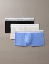 Calvin Klein Men's Icon Modal Mesh 3-pack Low Rise Trunk In Multi