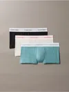 Calvin Klein Men's Icon Modal Mesh 3-pack Low Rise Trunk In Animal Print