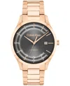 Calvin Klein Men's Automatic H-link Bracelet Watch In Rose Gold