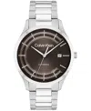 Calvin Klein Men's Automatic H-link Bracelet Watch In Brown