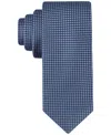 Calvin Klein Men's Indigo Houndstooth Tie In Lt. Navy