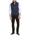 Calvin Klein Softshell Fleece Vest In New Navy