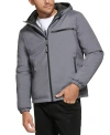 Calvin Klein Water Resistant Hooded Jacket In Light Grey Heather