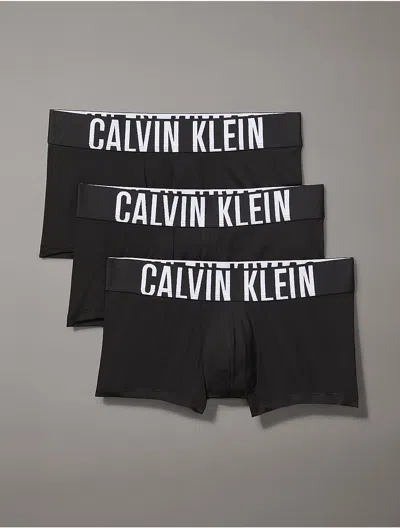 Calvin Klein Men's Intense Power 3-pack Low Rise Trunk In Black