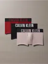 Calvin Klein Men's Intense Power 3-pack Low Rise Trunk In Black / Syrah / Sand Trap Brown