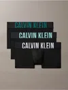 Calvin Klein Men's Intense Power 3-pack Low Rise Trunk In Black / White / Tickled Green / Mediterranean