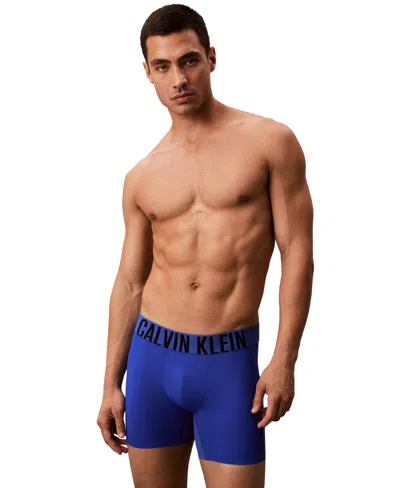Calvin Klein Men's Intense Power Boxer Briefs In Blue