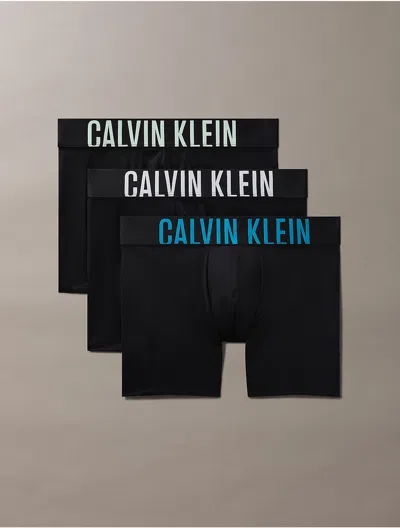 Calvin Klein Men's Intense Power Micro 3-pack Boxer Brief In Black