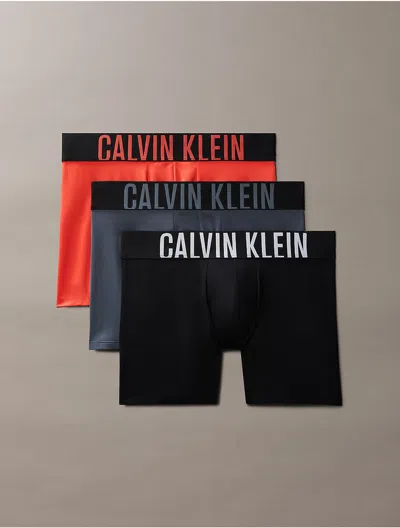 Calvin Klein Men's Intense Power Micro 3-pack Boxer Brief In Black
