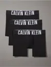 Calvin Klein Intense Power Logo Waistband Micro Boxer Briefs, Pack Of 3 In Black