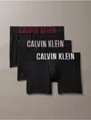 Calvin Klein Men's Intense Power Micro 3-pack Boxer Brief In Black / Syrah / Sand Trap Brown