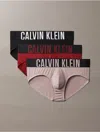 Calvin Klein Men's Intense Power Micro 3-pack Hip Brief In Black / Syrah / Sand Trap Brown