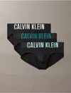 Calvin Klein Men's Intense Power Micro 3-pack Hip Brief In Black / Tickled Green Multi