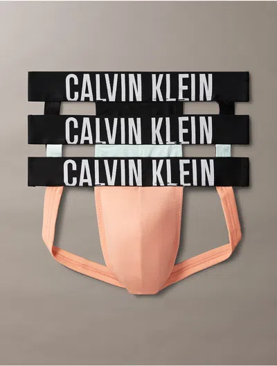 Calvin Klein Men's Intense Power Micro 3-pack Jock Strap In Multi