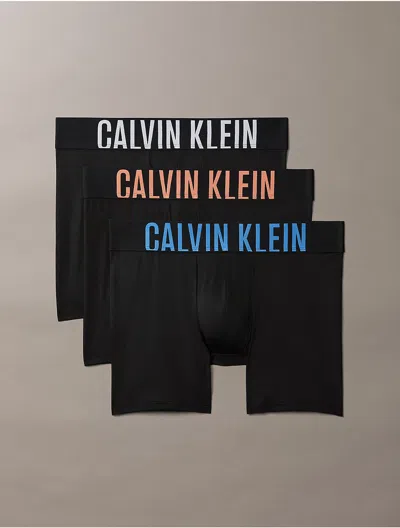 Calvin Klein Men's Intense Power Micro 3-pack Boxer Brief In Black