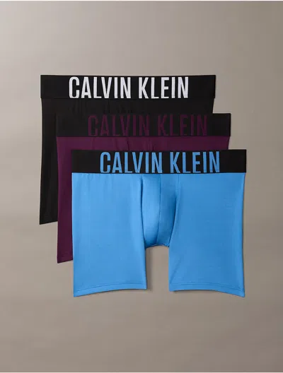 Calvin Klein Men's Intense Power Micro 3-pack Boxer Brief In Blue