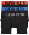 Calvin Klein Intense Power Logo Waistband Micro Boxer Briefs, Pack Of 3 In Mdj Black