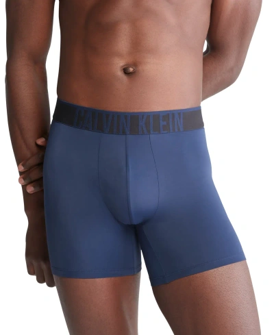 Calvin Klein Men's Intense Power Micro Cooling Boxer Briefs In Vn7 Blue S