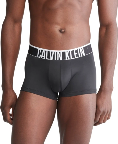 Calvin Klein Men's Intense Power Micro Cooling Low Rise Trunks In Black