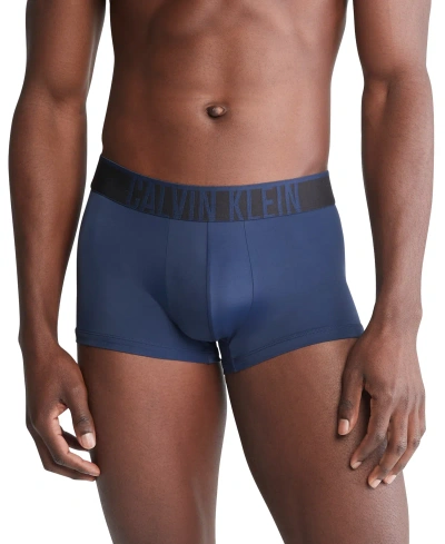 Calvin Klein Men's Intense Power Micro Cooling Low Rise Trunks In Blue Shadow