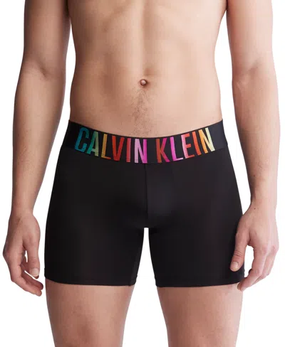 Calvin Klein Men's Intense Power Pride Boxer Briefs In Black