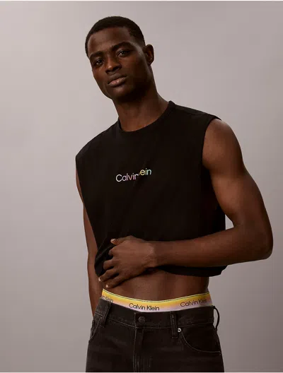 Calvin Klein Men's Intense Power Pride Crop Muscle Tank In Black