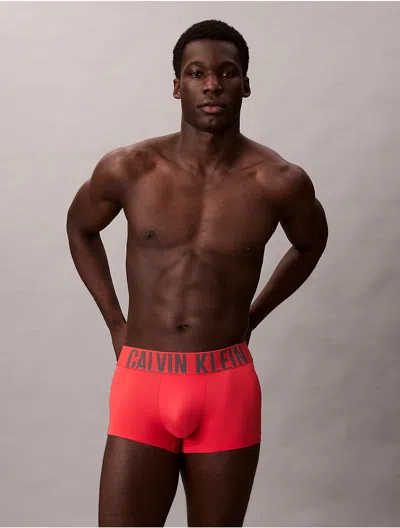 Calvin Klein Men's Intense Power Sport Low Rise Trunk In Red