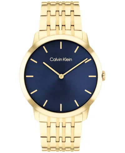 Calvin Klein Men's Intrigue Gold-tone Stainless Steel Bracelet Watch 40mm