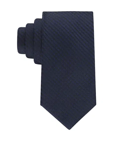 Calvin Klein Men's Iris Stripe Pattern Tie In Blue