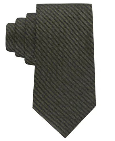 Calvin Klein Men's Iris Stripe Pattern Tie In Green