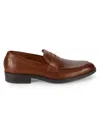 Calvin Klein Men's Jay Leather Penny Loafers In Medium Brown