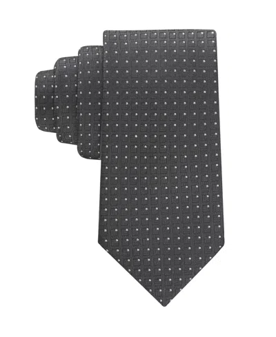 Calvin Klein Men's Karter Geometric Tie In Gray