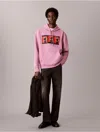 Calvin Klein Men's Kate Moss Fleece Graphic Relaxed Hoodie In Multi