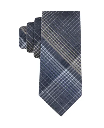 Calvin Klein Men's Kevin Plaid Tie In Blue
