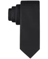 Calvin Klein Men's King Cord Solid Tie In Black